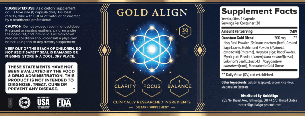 goldalign supplement facts