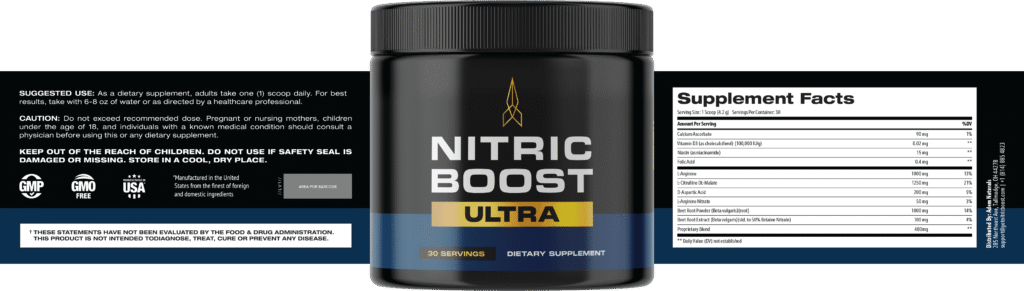 Nitric Boost Ultra Powder ingredients